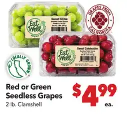 Vallarta Supermarkets Red or Green Seedless Grapes offer