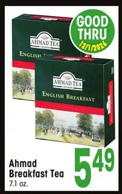 Jewel-Osco Ahmad Breakfast Tea offer