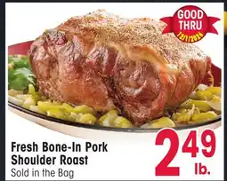 Jewel-Osco Fresh Bone-In Pork Shoulder Roast offer