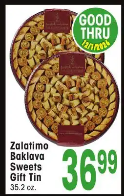 Jewel-Osco Zalatimo Baklava Sweets Gift Tin offer