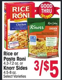 Jewel-Osco Rice or Pasta Roni 4.3-7.2 oz. or Knorr Sides 4.5-8 oz offer