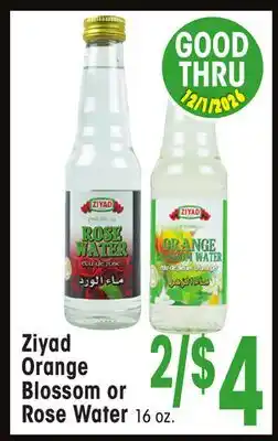 Jewel-Osco Ziyad Orange Blossom or Rose Water offer