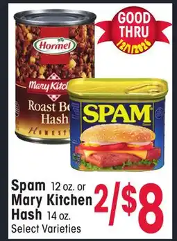 Jewel-Osco Spam 12 oz. or Mary Kitchen Hash 14 oz offer