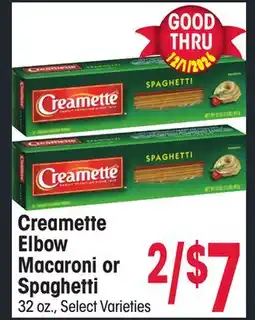 Jewel-Osco Creamette Elbow Macaroni or Spaghetti offer