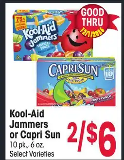 Jewel-Osco Kool-Aid Jammers or Capri Sun offer