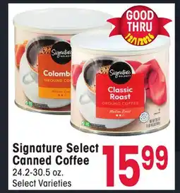 Jewel-Osco Signature Select Canned Coffee offer