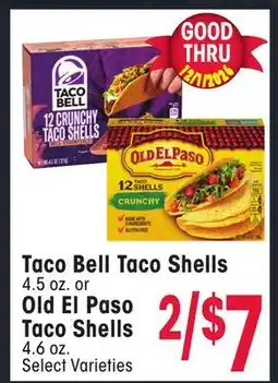 Jewel-Osco Taco Bell Taco Shells 4.5 oz. or Old El Paso Taco Shells 4.6 oz offer