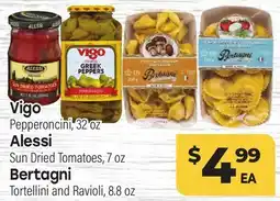 Tony’s Fresh Market Vigo, Alessi, Bertagni offer