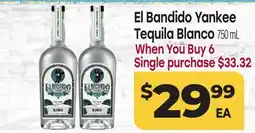Tony’s Fresh Market El Bandido Yankee Tequila Blanco offer