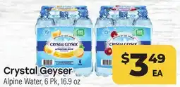 Tony’s Fresh Market Crystal Geyser Alpine Water offer