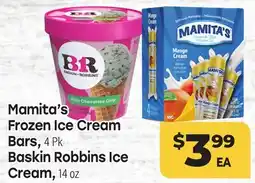 Tony’s Fresh Market Mamita's Frozen Ice Cream Bars or Baskin Robbins Ice Cream offer
