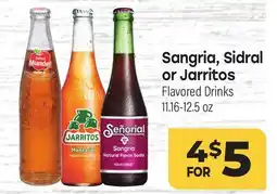 Tony’s Fresh Market Sangria, Sidral or Jarritos offer