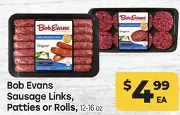Tony’s Fresh Market Bob Evans Sausage Links, Patties or Rolls offer