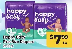 Tony’s Fresh Market Happy Baby Plus Size Diapers offer
