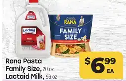 Tony’s Fresh Market Rana Pasta Family Size, Lactaid Milk offer