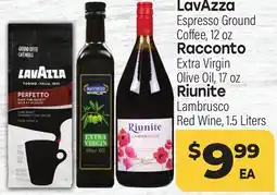 Tony’s Fresh Market LavAzza or Racconto or Riunite offer