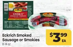 Tony’s Fresh Market Eckrich Smoked Sausage or Smokies offer