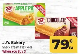 Tony’s Fresh Market J.J.'s Bakery Snack Cream Pies offer
