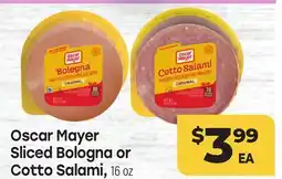 Tony’s Fresh Market Oscar Mayer Sliced Bologna or Cotto Salami offer