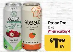 Tony’s Fresh Market Steaz Tea offer