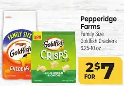 Tony’s Fresh Market Pepperidge Farms Family Size Goldfish Crackers offer