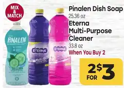 Tony’s Fresh Market Pinalen Dish Soap, Eterna Multi-Purpose Cleaner offer