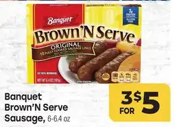 Tony’s Fresh Market Banquet Brown'N Serve Sausage offer
