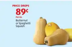 Aldi Butternut or Spaghetti Squash offer