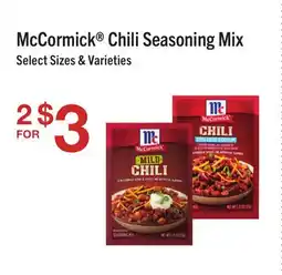 Jewel-Osco McCormick Chili Seasoning Mix offer