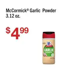 Jewel-Osco McCormick Garlic Powder offer