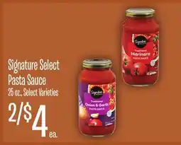 Jewel-Osco Signature Select Pasta Sauce offer