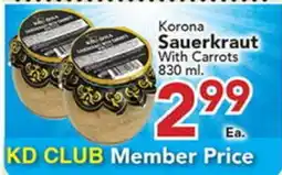 Eurofresh Market Korona Sauerkraut With Carrots offer