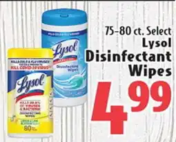 Eurofresh Market 75-80 ct. Select Lysol Disinfectant Wipes offer