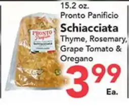 Eurofresh Market Pronto Panificio Schiacciata Thyme, Rosemary, Grape Tomato & Oregano offer