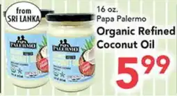 Eurofresh Market Papa Palermo Organic Refined Coconut Oil offer