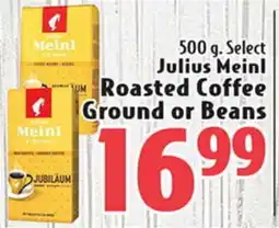 Eurofresh Market 500 g. Select Julius Meinl Roasted Coffee Ground or Beans offer