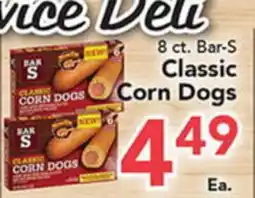 Eurofresh Market 8 ct. Bar-S Classic Corn Dogs offer