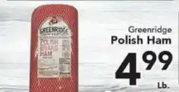 Eurofresh Market Greenridge Polish Ham offer