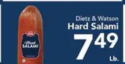 Eurofresh Market Dietz & Watson Hard Salami offer