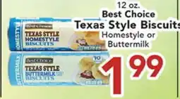 Eurofresh Market Best Choice Texas Style Biscuits offer