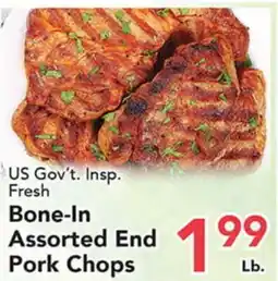 Eurofresh Market US Gov't. Insp. Fresh Bone-In Assorted End Pork Chops offer
