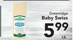 Eurofresh Market Greenridge Baby Swiss offer