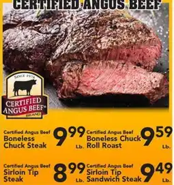 Eurofresh Market CERTIFIED ANGUS BEEF offer