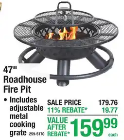 Menards 47 Roadhouse Fire Pit offer