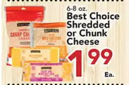 Eurofresh Market Best Choice Shredded or Chunk Cheese offer