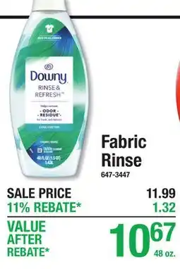 Menards Downy Fabric Rinse offer