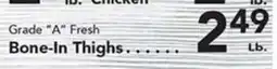 Eurofresh Market Grade A Fresh Bone-In Thighs offer