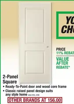Menards 2-Panel Square offer
