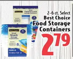 Eurofresh Market 2-6 ct. Select Best Choice Food Storage Containers offer