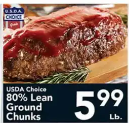 Eurofresh Market USDA Choice 80% Lean Ground Chunks offer